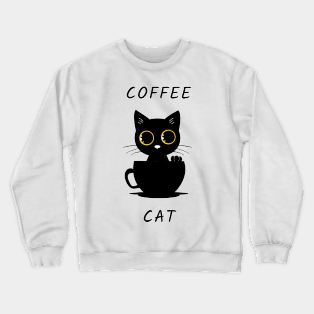 Coffee cat Crewneck Sweatshirt by Dogefellas